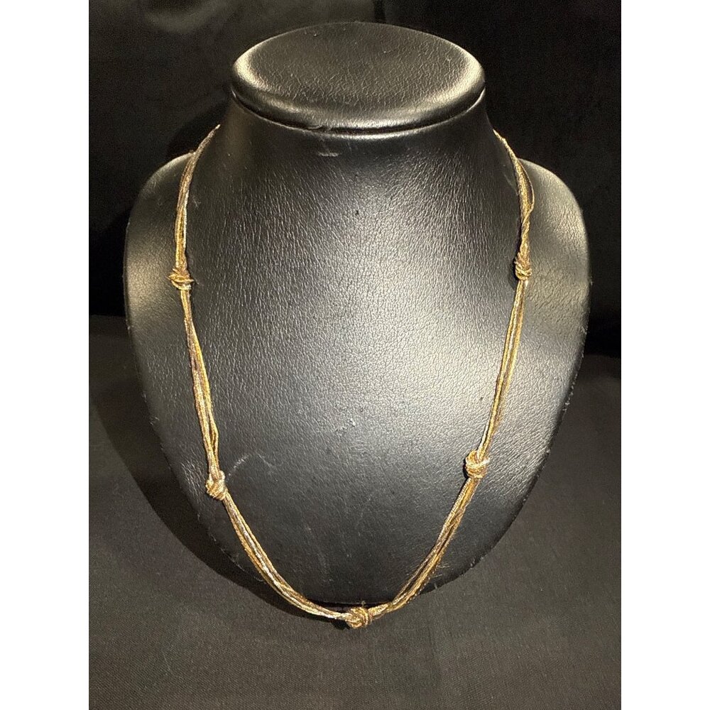 Napier Gold-Tone Multi-Strand Knot Necklace With Clasp Closure